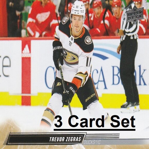 Trevor Zegras Anaheim Ducks NHL Hockey Card Collection - 3 Card Set - Picture 1 of 4